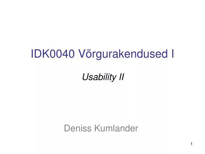 idk0040 v rgurakendused i usability ii