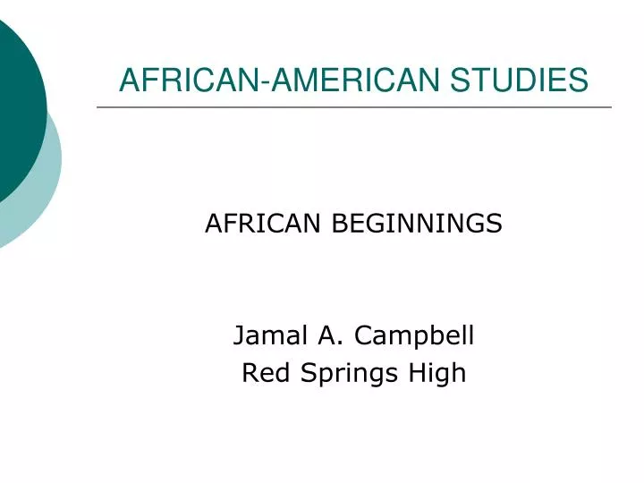 african american studies