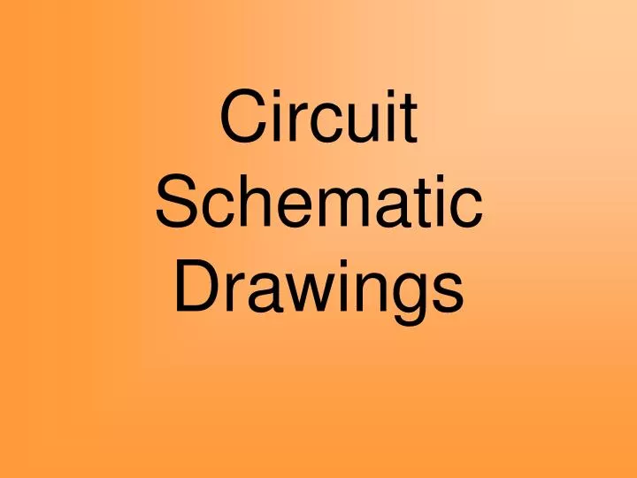 circuit schematic drawings