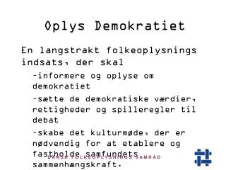oplys demokratiet