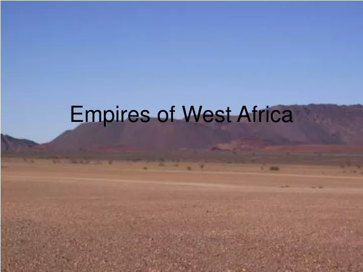empires of west africa