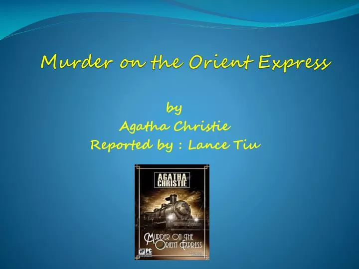 murder on the orient express