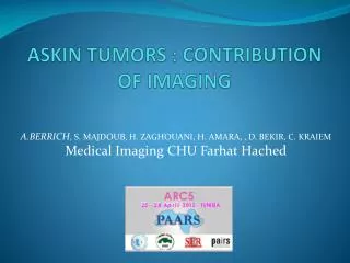 askin tumors contribution of imaging