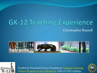 GK-12 Teaching Experience