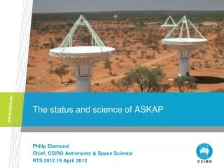 The status and science of ASKAP