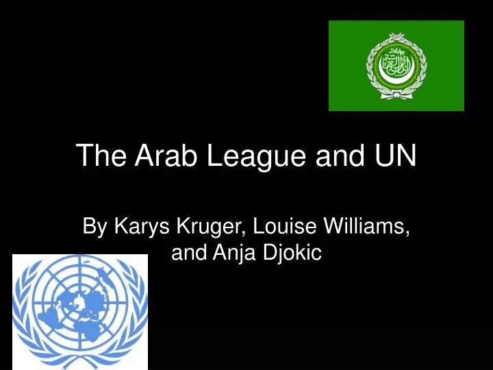 the arab league and un