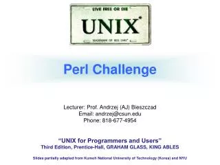 Perl Challenge