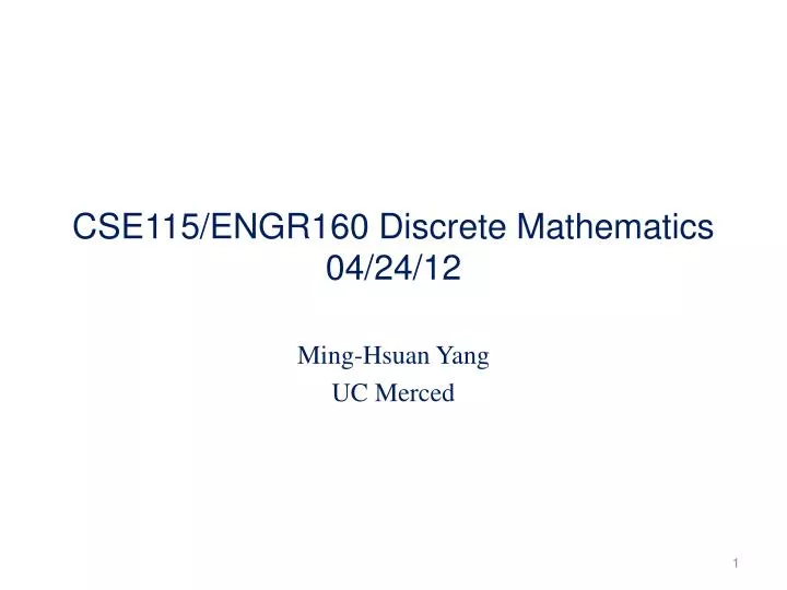 cse115 engr160 discrete mathematics 04 24 12