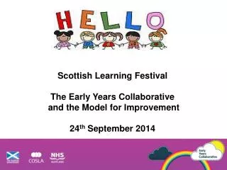 Scottish Learning Festival The Early Years Collaborative and the Model for Improvement