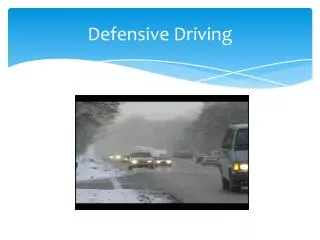 defensive driving