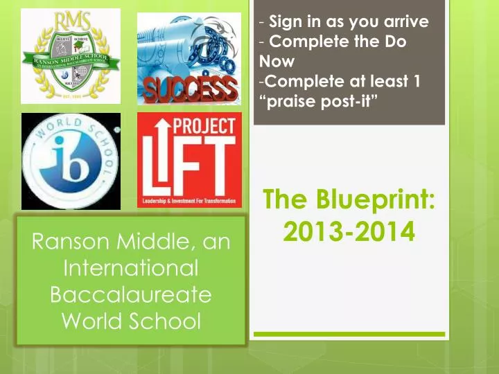the blueprint 2013 2014