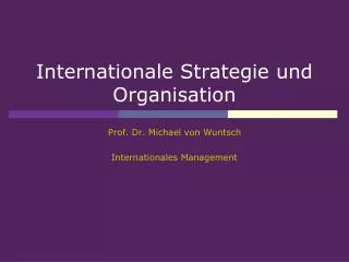 internationale strategie und organisation