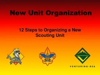 New Unit Organization