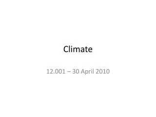 Climate