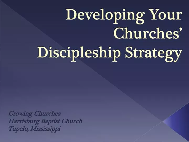 developing your churches discipleship strategy