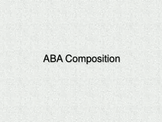ABA Composition