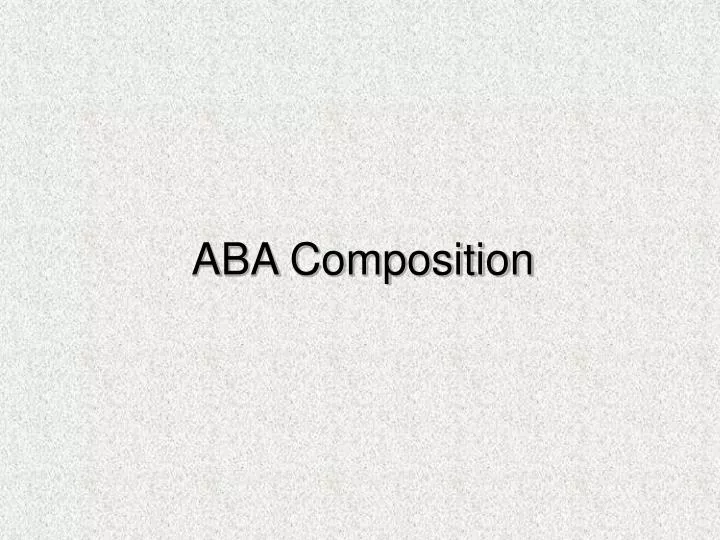 aba composition