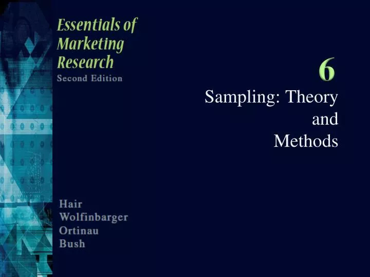 sampling theory and methods