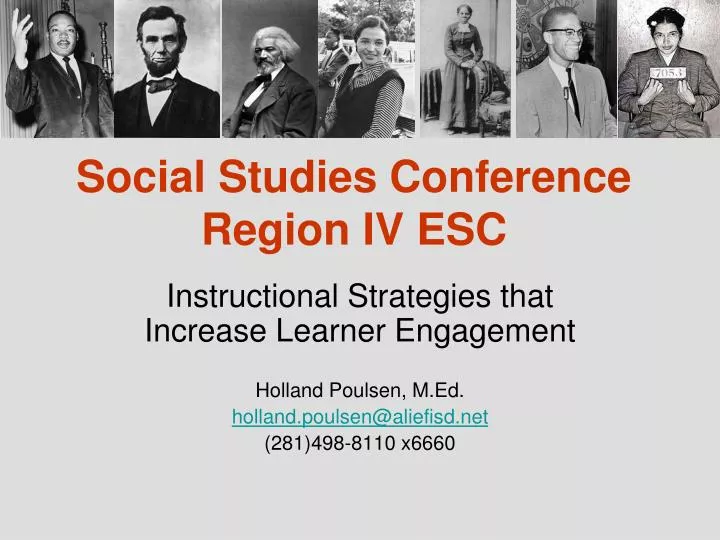 social studies conference region iv esc