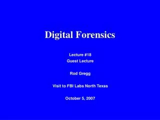 Digital Forensics