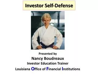 Investor Self-Defense