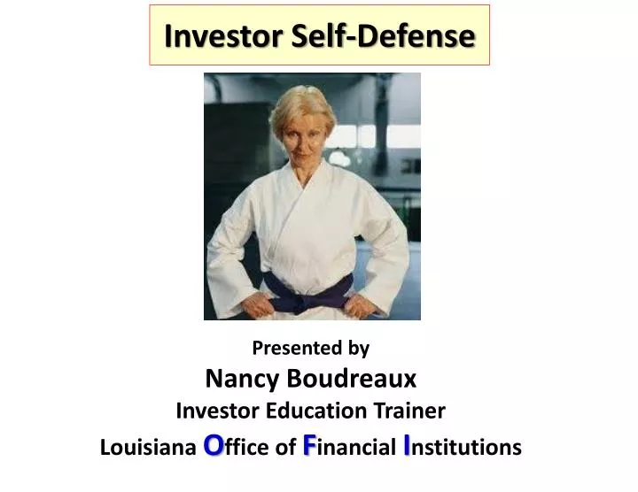 investor self defense
