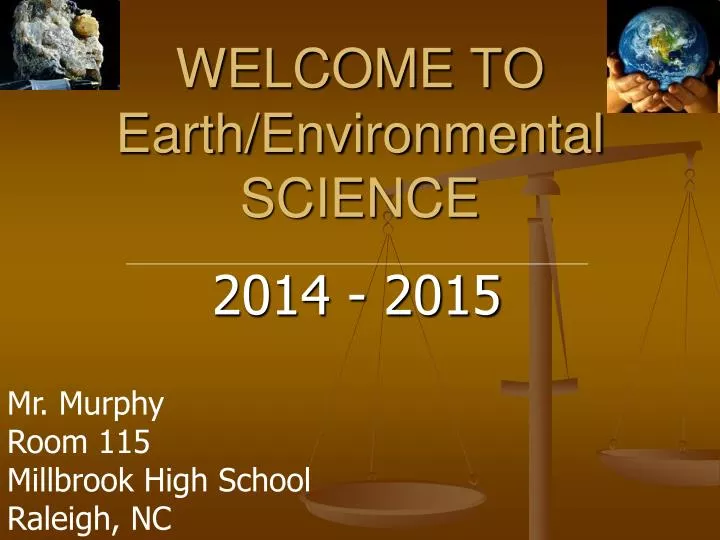 welcome to earth environmental science