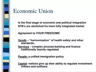 Economic Union