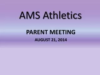 AMS Athletics