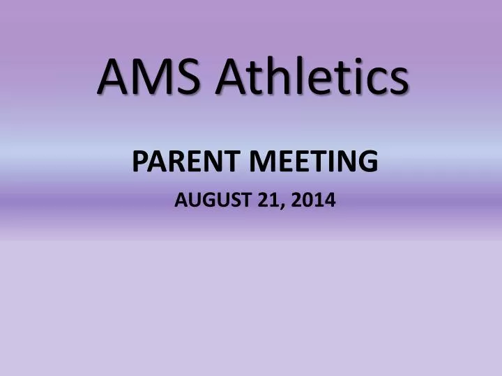 ams athletics