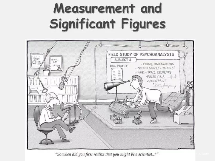 measurement and significant figures