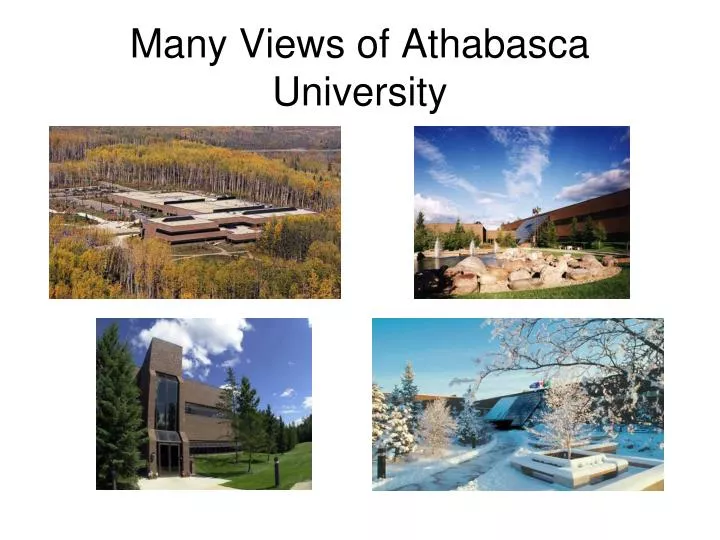 many views of athabasca university