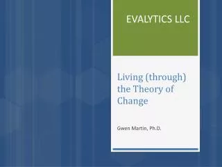 Living (through) the Theory of Change