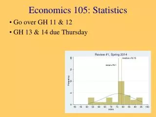 Economics 105: Statistics