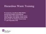 Hazardous Waste Training - slide 1