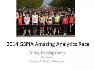 2014 GSPIA Amazing Analytics Race
