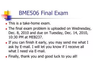 BME506 Final Exam