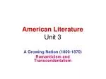 American Literature Unit 3 - slide 1