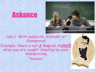 Askance