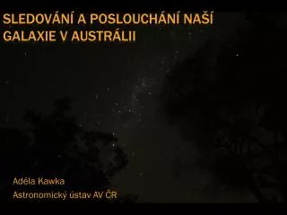 ad la kawka astronomick stav av r