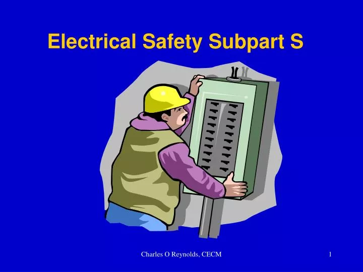 electrical safety subpart s