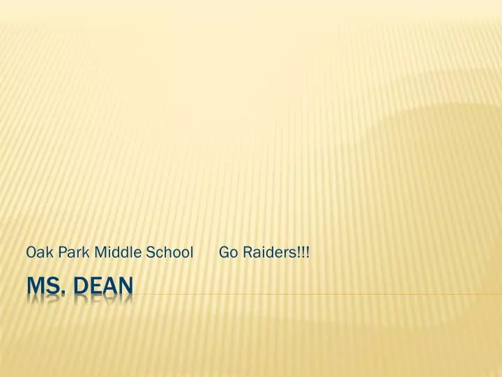 oak park middle school go raiders