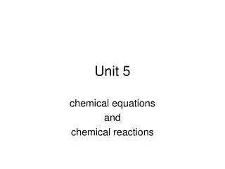 Unit 5