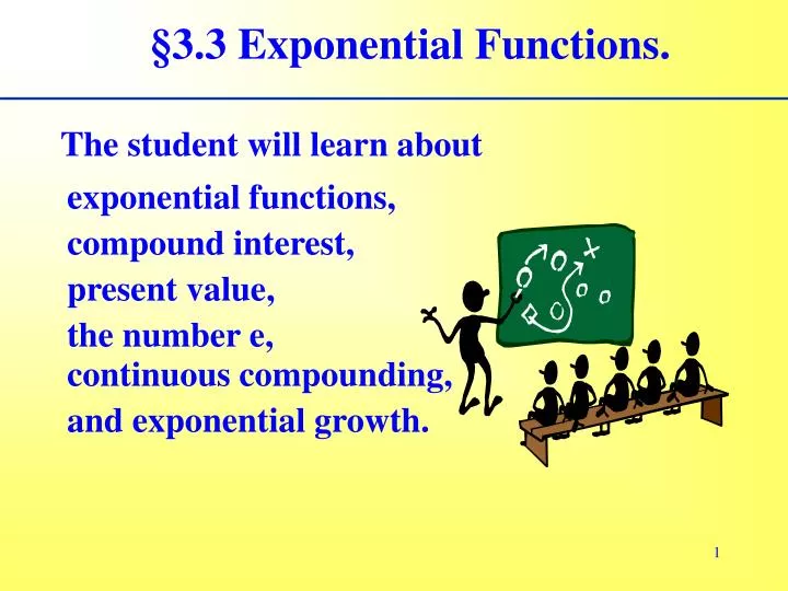 3 3 exponential functions