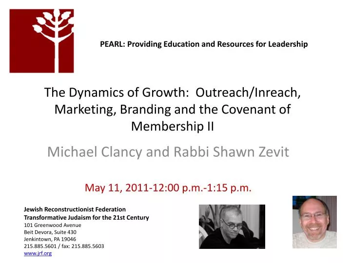 the dynamics of growth outreach inreach marketing branding and the covenant of membership ii