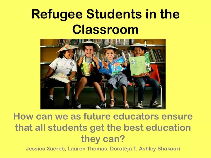 refugee students in the classroom