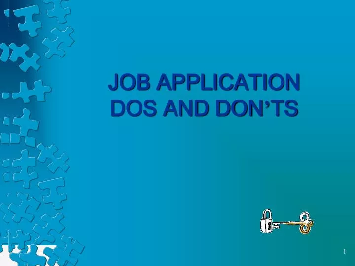 job application dos and don ts