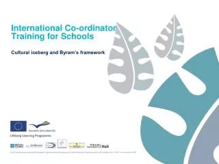 International Co-ordinator Training for Schools