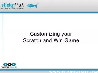 Customizing your Scratch and Win Game