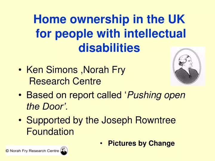 home ownership in the uk for people with intellectual disabilities